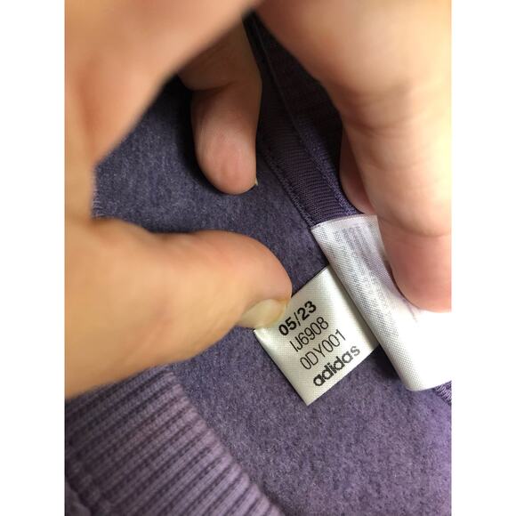 ADIDAS Sweatshirt Crew Neck Pullover ALL SZN Purple Athleisure Streetwear Medium - Picture 6 of 7